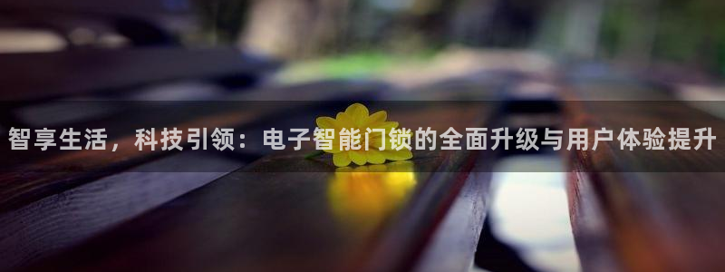 jdb电子网站体验：智享生活，科技引领：电子智能门锁的全面升