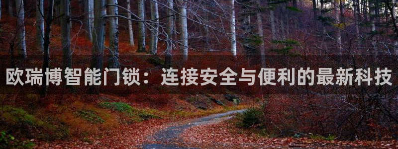 JDB电子游戏大奖：欧瑞博智能门锁：连接安全与便利的最新科技