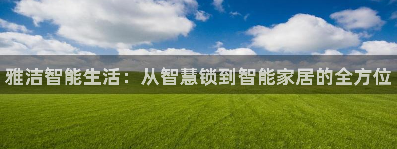 jdb电子飞鸟派对游戏：雅洁智能生活：从智慧锁到智能家居的全