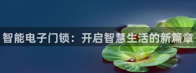 jdb电子平台试玩：智能电子门锁：开启智慧生活的新篇章